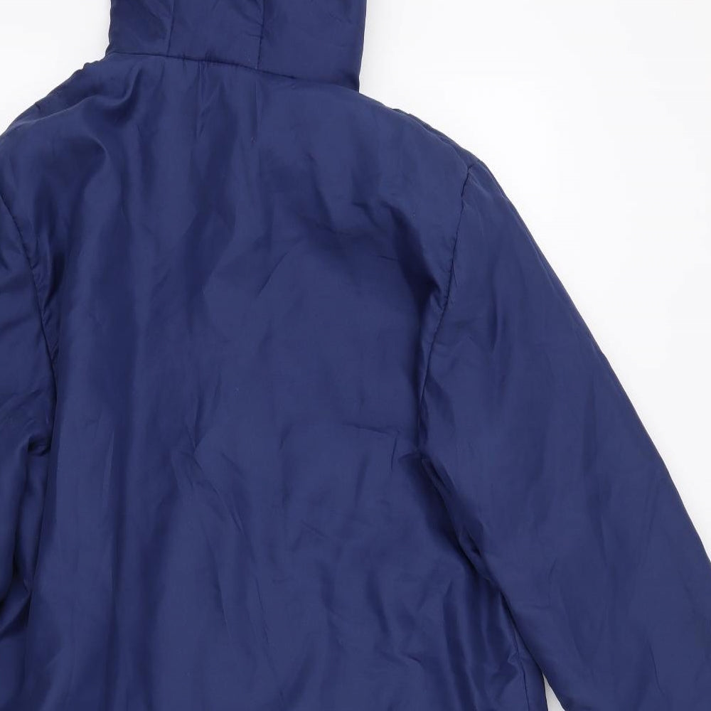 Womens UK Size M Anne De Lancay Blue Parka Coat