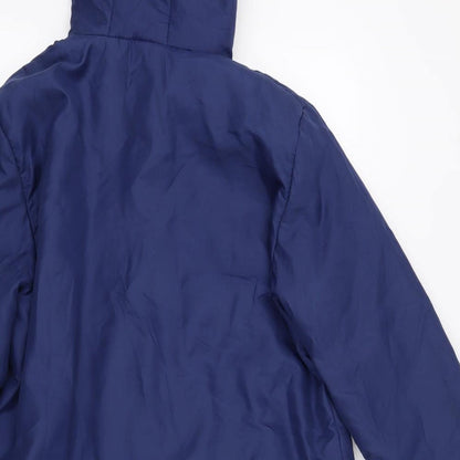 Womens UK Size M Anne De Lancay Blue Parka Coat