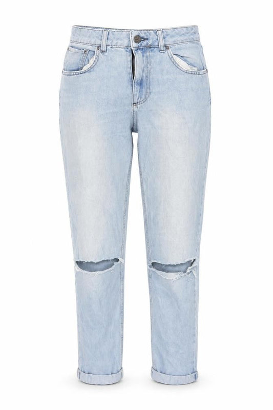 Womens UK Size 28 in Topshop Regular Fit Capri Blue Jeans