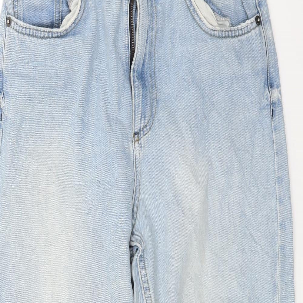 Topshop Womens Blue  Denim Capri Jeans Size 28 in L23 in