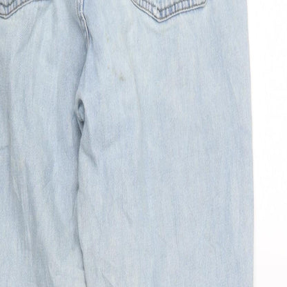 Topshop Womens Blue  Denim Capri Jeans Size 28 in L23 in