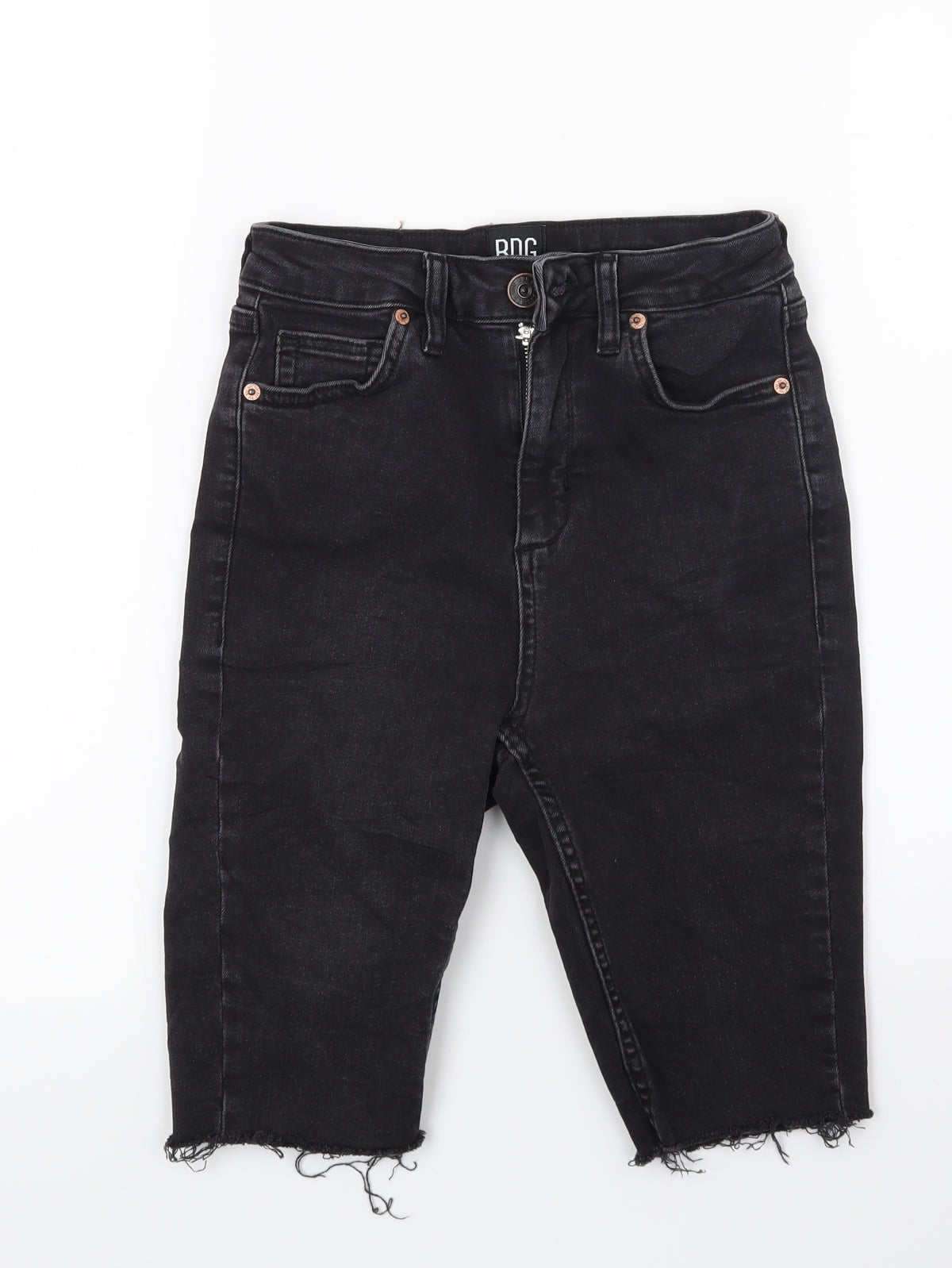 BDC Womens Black  Denim Bermuda Shorts Size 26 in