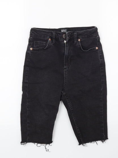 BDC Womens Black  Denim Bermuda Shorts Size 26 in