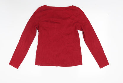 Marks & Spencer Womens Red   Pullover Jumper Size 12