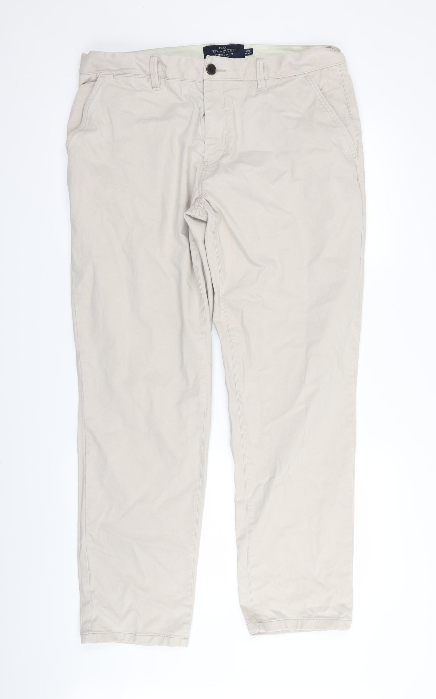 Womens UK Size 36 in NEXT Regular Fit  Beige Trousers