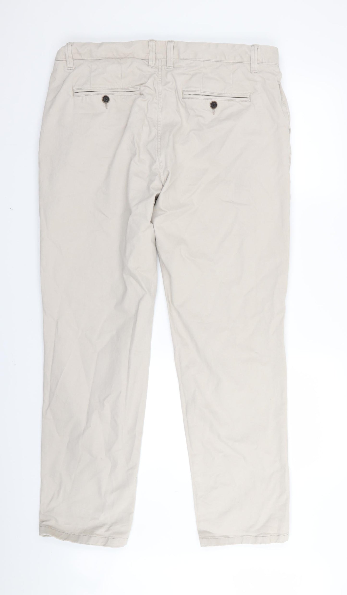 Womens UK Size 36 in NEXT Regular Fit  Beige Trousers