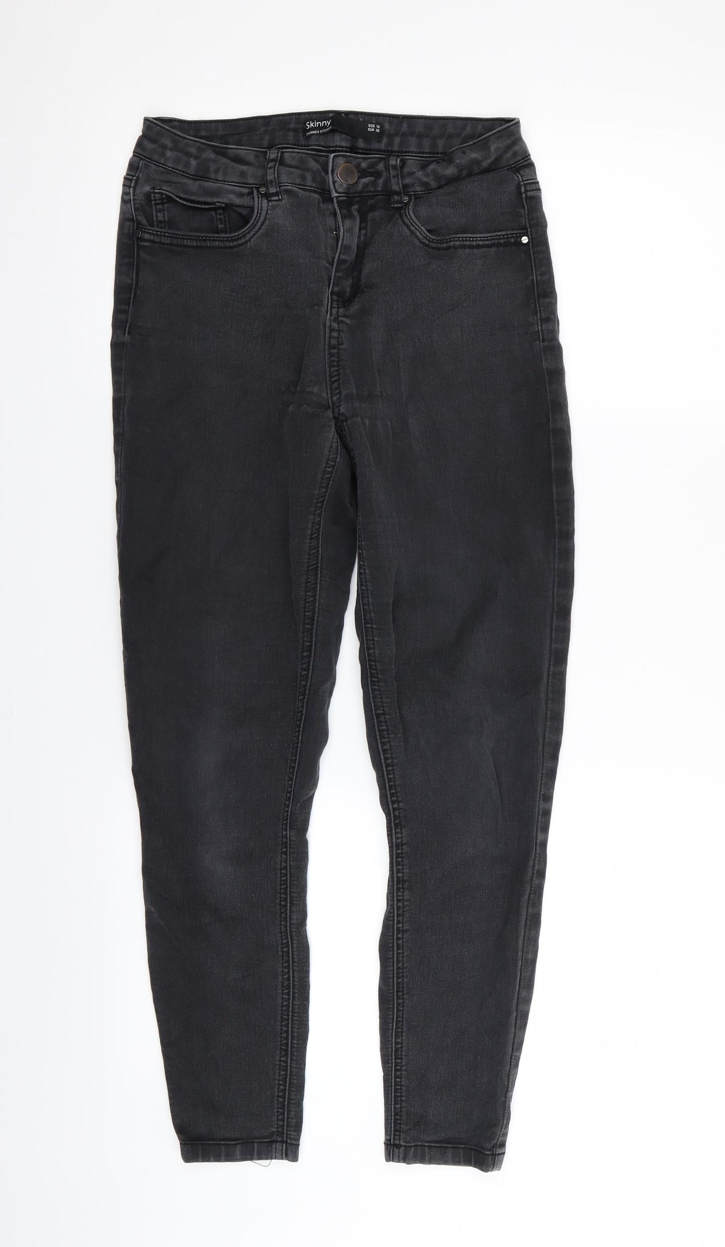 dunnes Womens Black   Skinny Jeans Size 10 L30 in