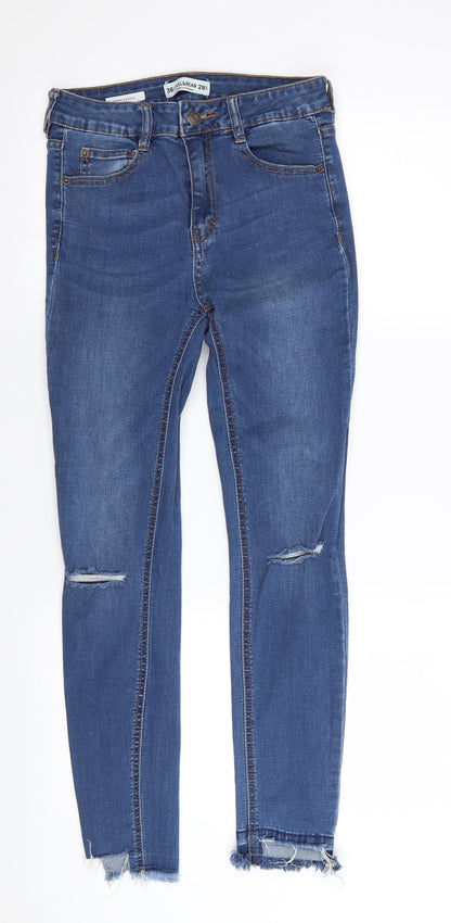 Womens UK Size 26 in Preworn Regular Fit Skinny Blue Jeans