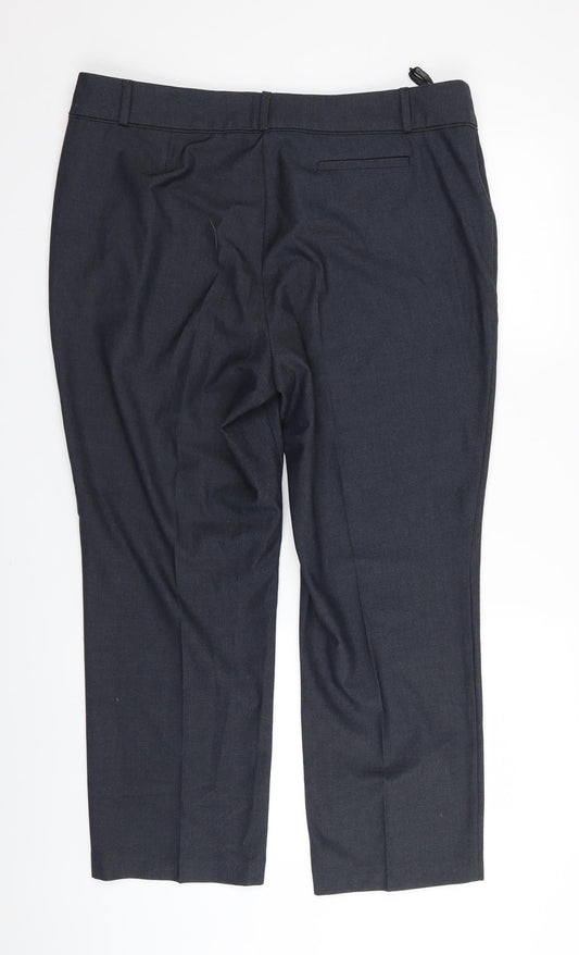 m&s Womens Grey   Trousers  Size 16 L25 in