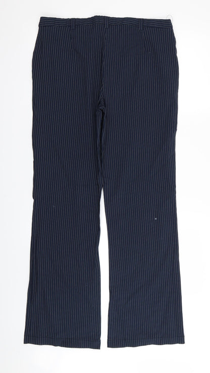 Womens UK Size 16 Etam Regular Fit  Blue Trousers
