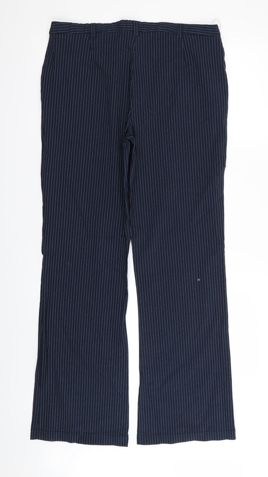 Womens UK Size 16 Etam Regular Fit  Blue Trousers