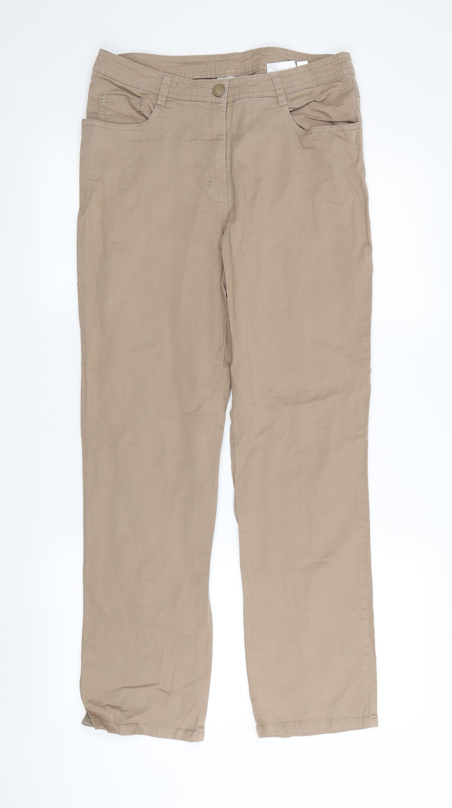Womens UK Size 28 in canda Regular Fit  Beige Trousers