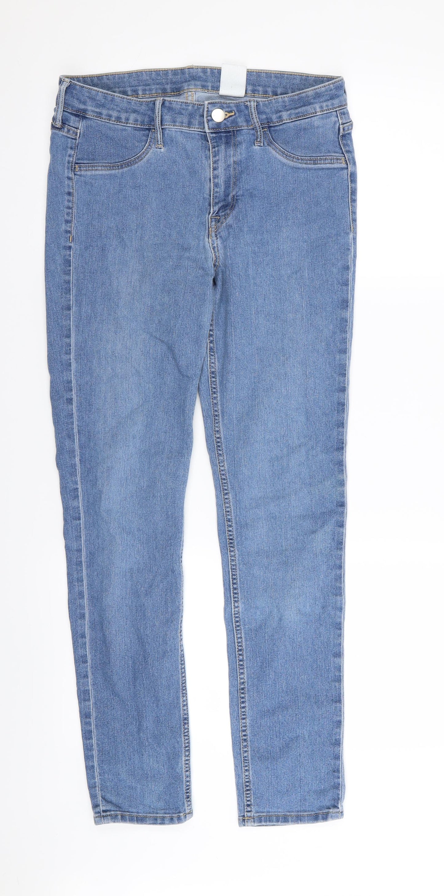 Womens UK Size 26 in H&M Regular Fit Skinny Blue Jeans