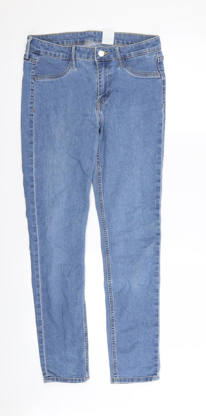 Womens UK Size 26 in H&M Regular Fit Skinny Blue Jeans
