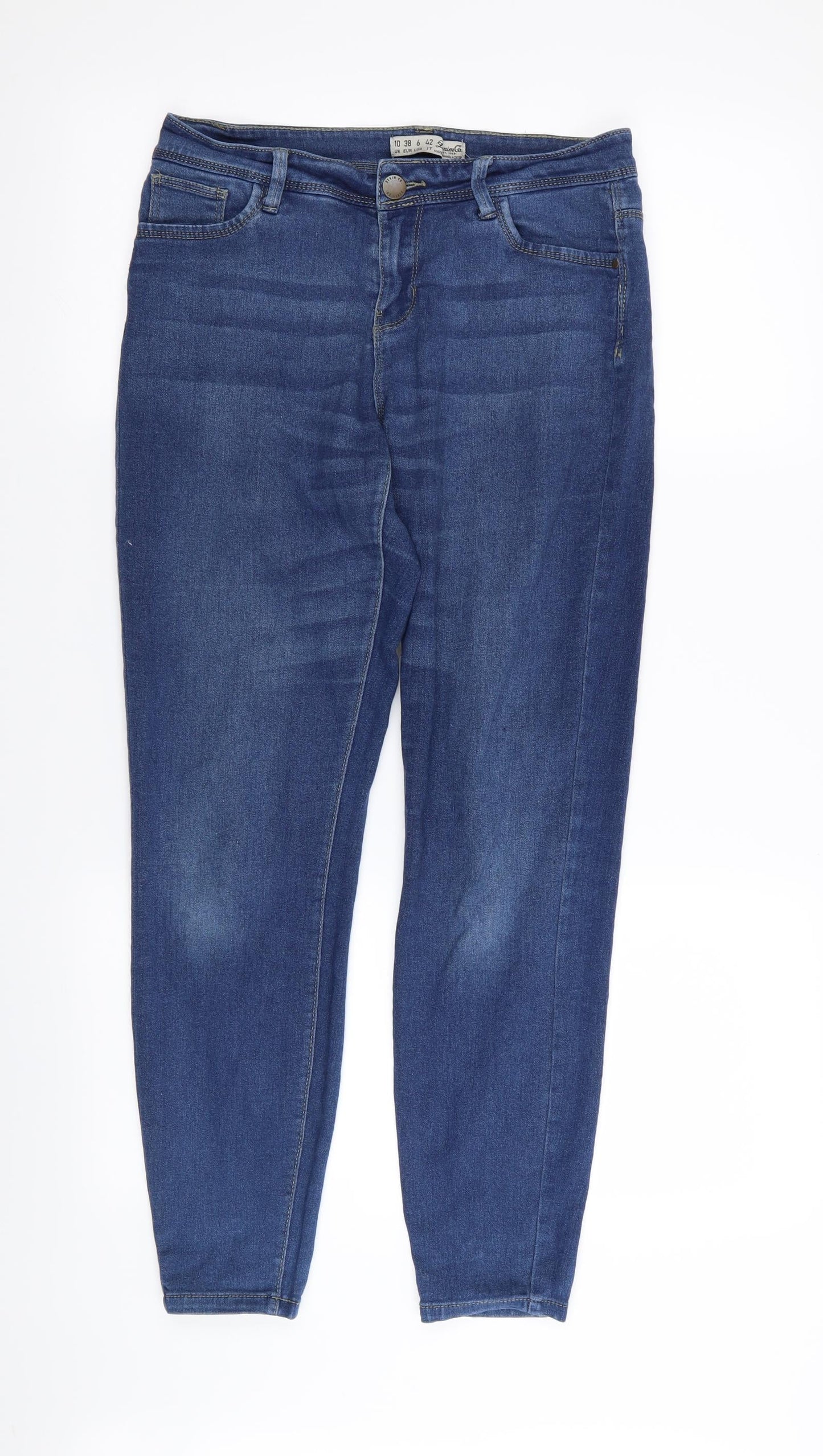 Womens UK Size 10 denim and co Regular Fit Skinny Blue Jeans