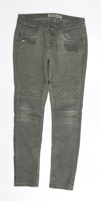 fitt original Womens Green   Skinny Jeans Size 38 L29 in