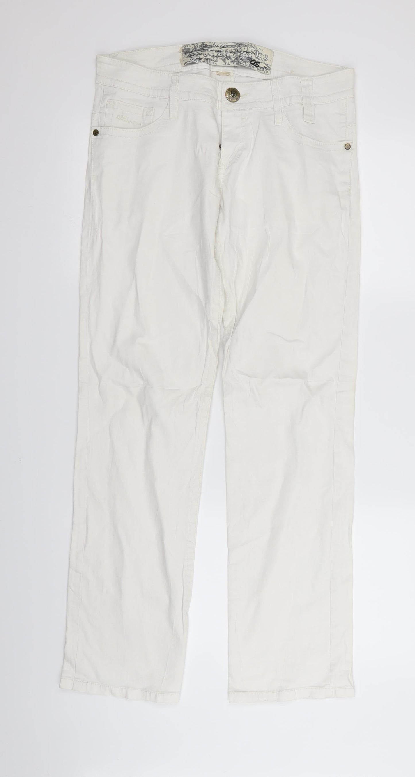 QS Womens White   Skinny Jeans Size 30 in L31 in