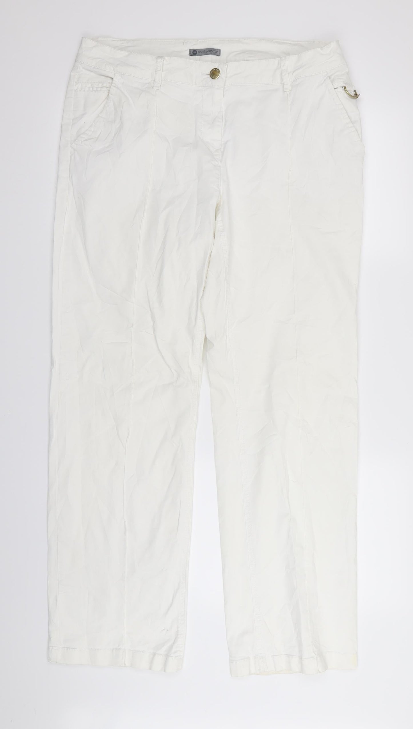 anotherwomen Womens White   Skinny Jeans Size 44 in L30 in