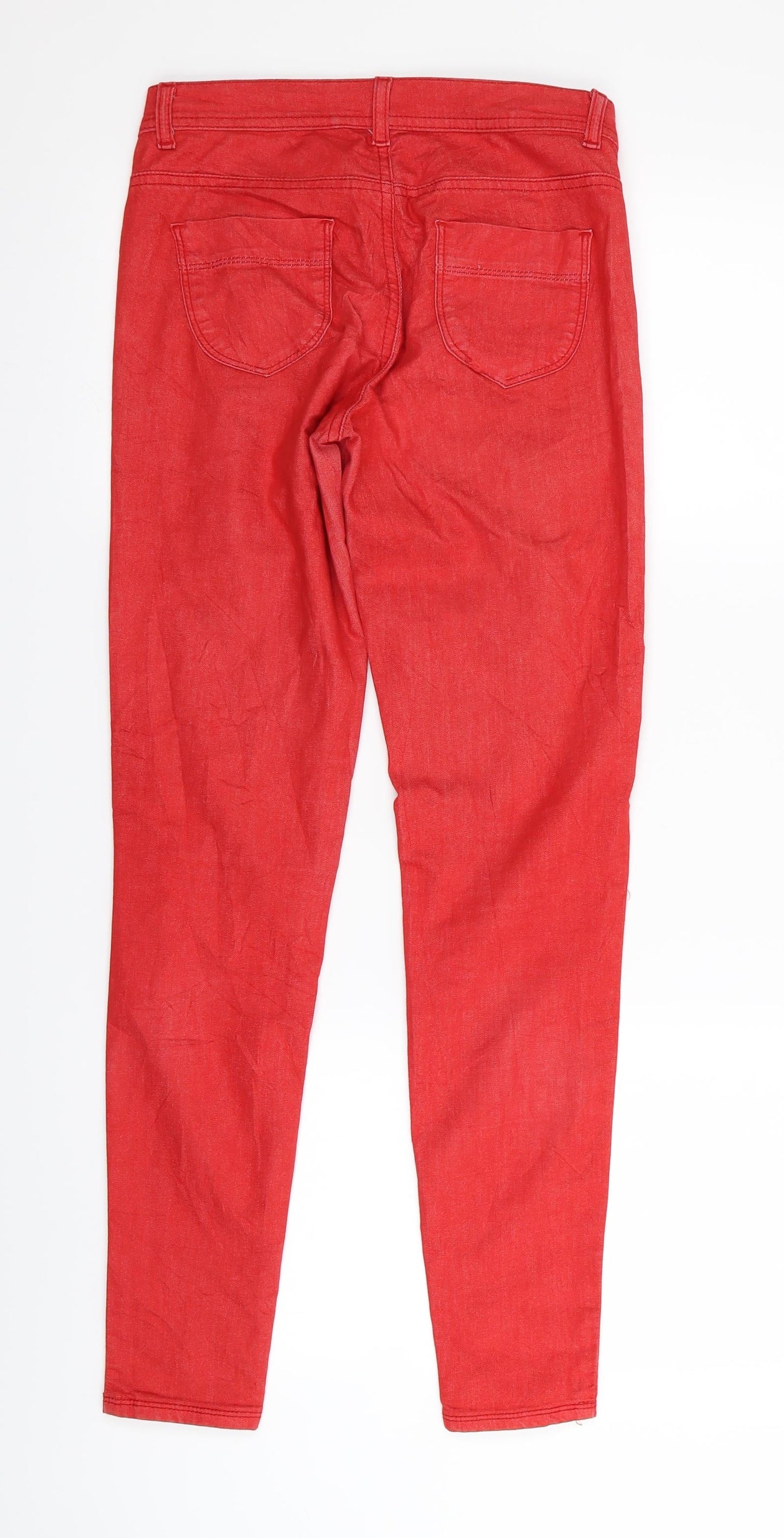 United Colors of Benetton Womens Red   Skinny Jeans Size 26 in L29 in