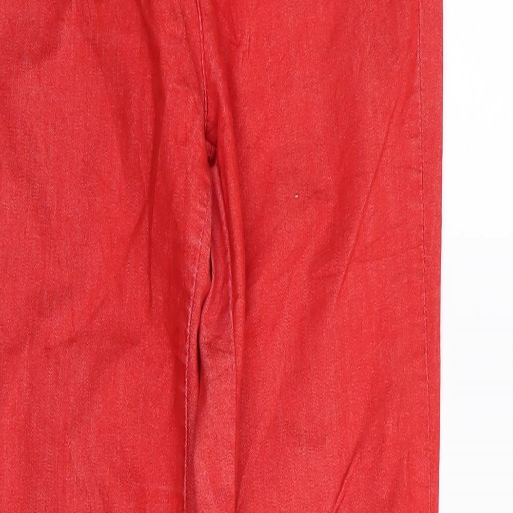 United Colors of Benetton Womens Red   Skinny Jeans Size 26 in L29 in
