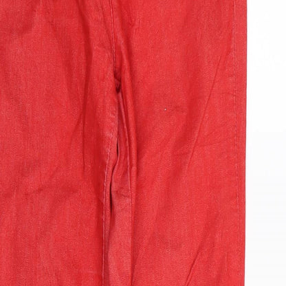 United Colors of Benetton Womens Red   Skinny Jeans Size 26 in L29 in