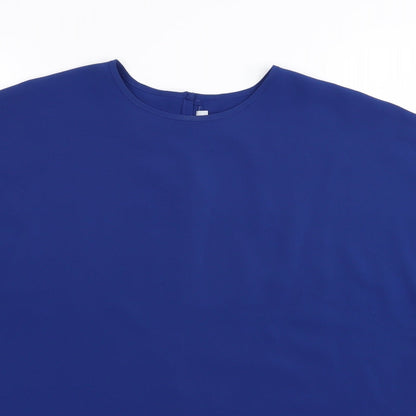 Womens UK Size 12 Preworn Blue Basic T-Shirt