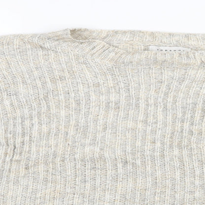 Topshop Womens Beige   Pullover Jumper Size XS