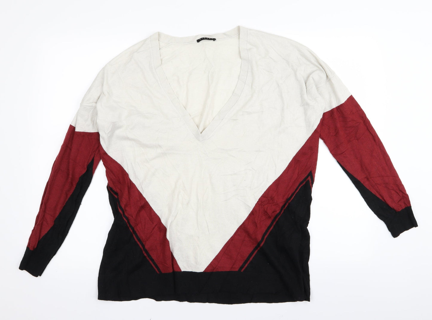 Sisley Mens Multicoloured   Pullover Jumper Size S