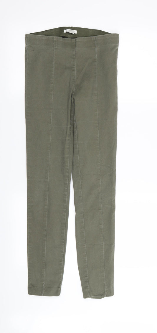 Womens UK Size 8 H&M Regular Fit  Green Trousers
