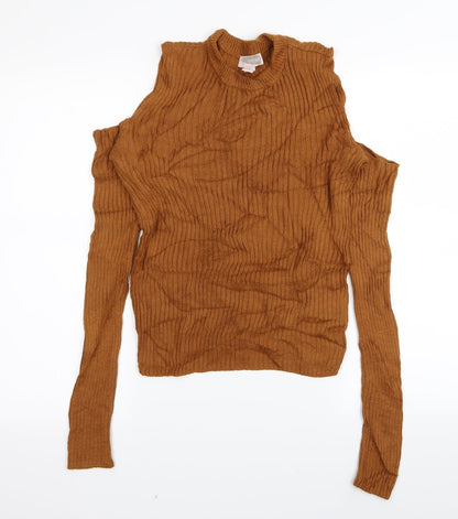 forever21 Womens Brown   Pullover Jumper Size M
