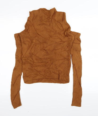 forever21 Womens Brown   Pullover Jumper Size M