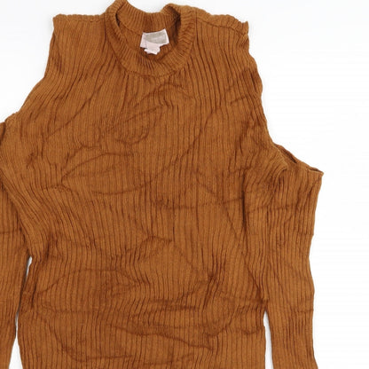 forever21 Womens Brown   Pullover Jumper Size M