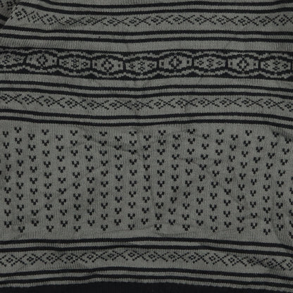 Soul Star Mens Green Geometric  Pullover Jumper Size XL