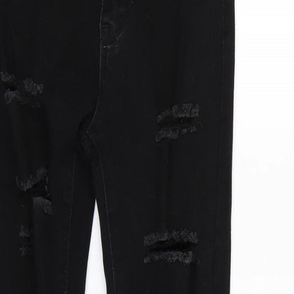SheIn Womens Black   Skinny Jeans Size XS L27 in - RIPPED JEANS