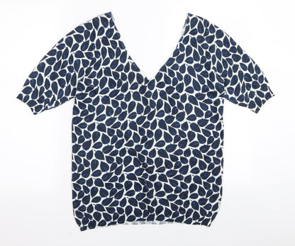 Womens UK Size 10 NEXT Blue Basic T-Shirt