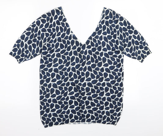 Womens UK Size 10 NEXT Blue Basic T-Shirt