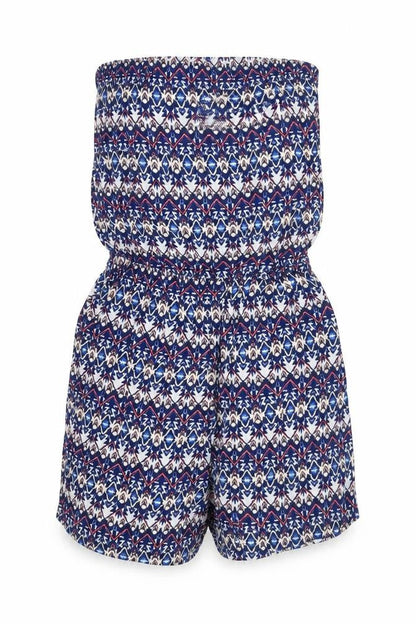 Womens UK Size 8 Divided One-Piece Blue Playsuit