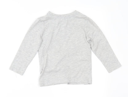 George Boys Grey   Basic T-Shirt Size 2-3 Years