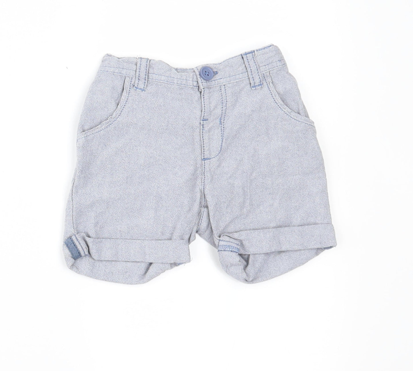 Matalan Boys Blue   Cropped Trousers Size 6-9 Months