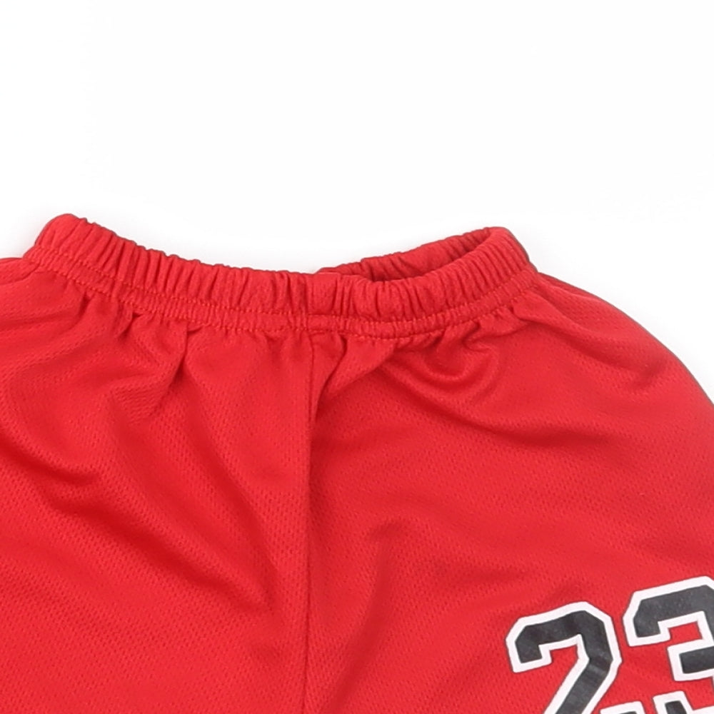 SheIn Boys Red   Track Pants Trousers Size 12 Months