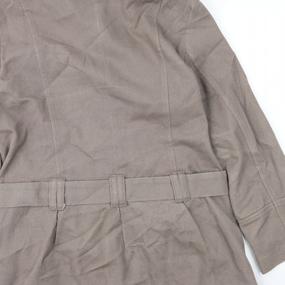 Womens UK Size 14 Atmosphere Brown Overcoat