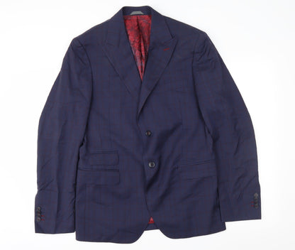Cavalier Mens Blue   Jacket Suit Jacket Size 40