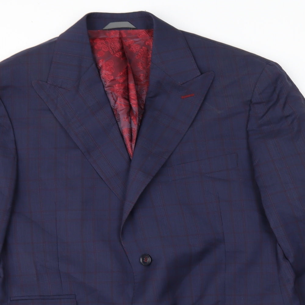 Cavalier Mens Blue   Jacket Suit Jacket Size 40
