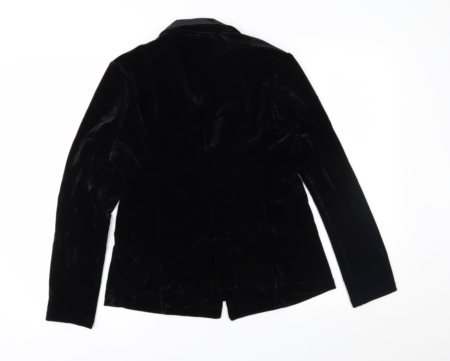 Saint Tropez Clothing Womens Black  Velour Jacket  Size M