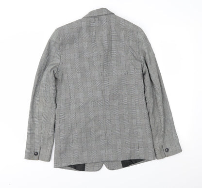 NEXT Womens Grey Check  Jacket Suit Jacket Size 10