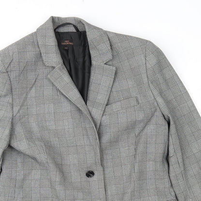 NEXT Womens Grey Check  Jacket Suit Jacket Size 10
