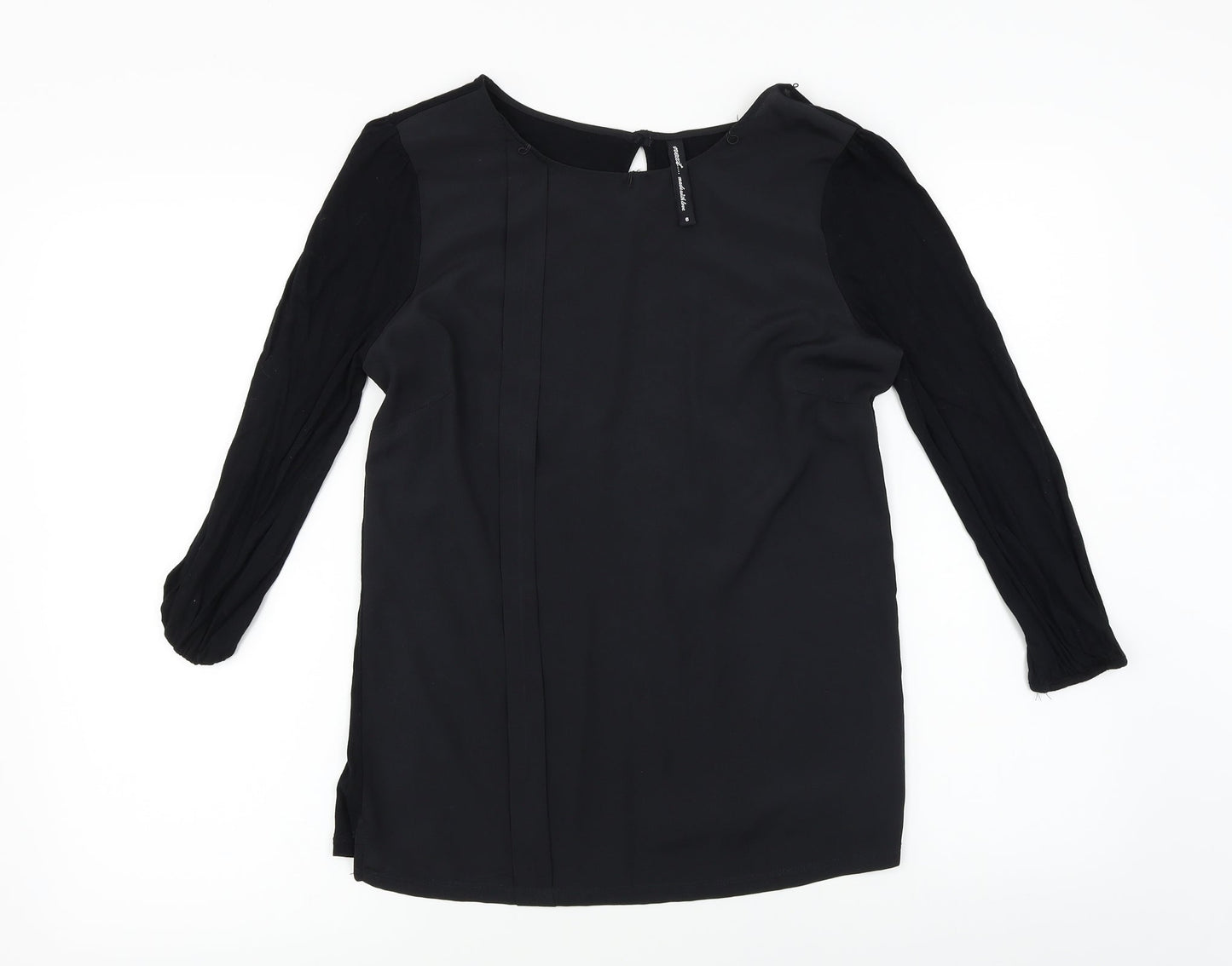 Womens UK Size 6 NEXT Black Basic Blouse