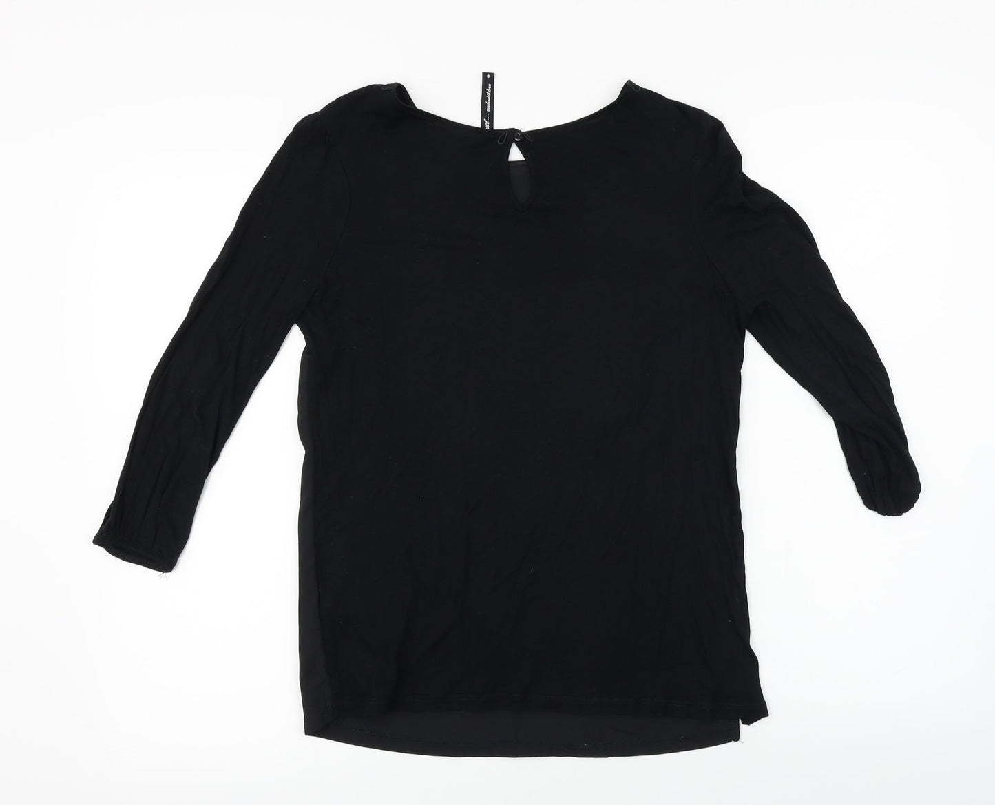 Womens UK Size 6 NEXT Black Basic Blouse