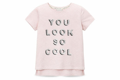 Matalan  Girls Pink   Basic T-Shirt Size 6 Years