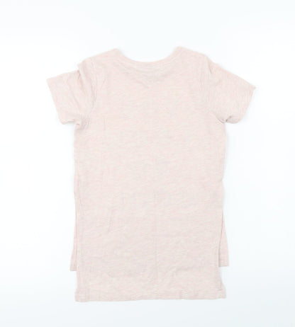 Matalan  Girls Pink   Basic T-Shirt Size 6 Years
